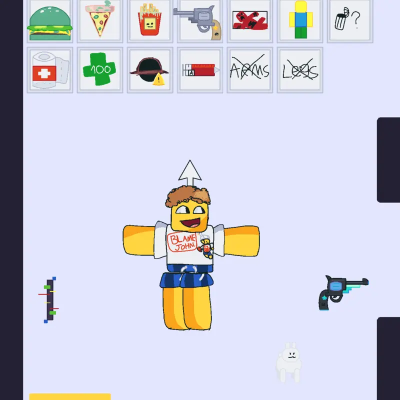 Shedletsky ragdoll game by @SONICCG
