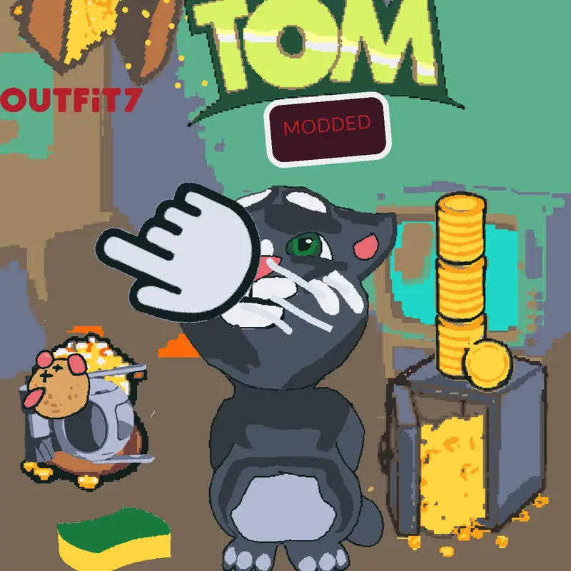 My talking tom modded by @itstalkingtom