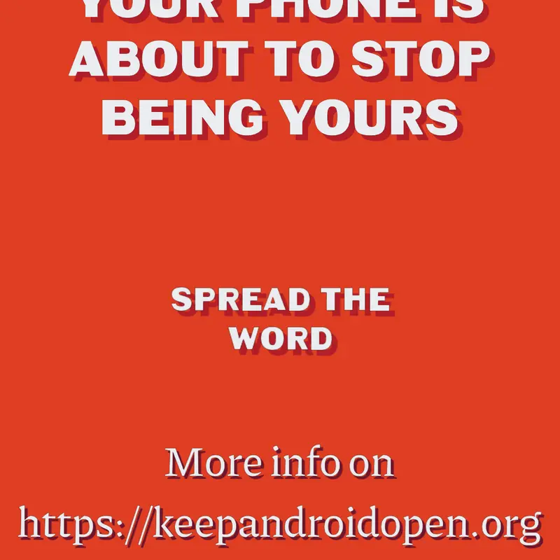 Keep android open ! by @daaryaalz