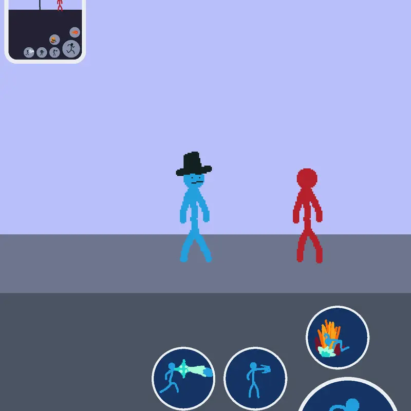Hat Man fight! by @mousesocialize