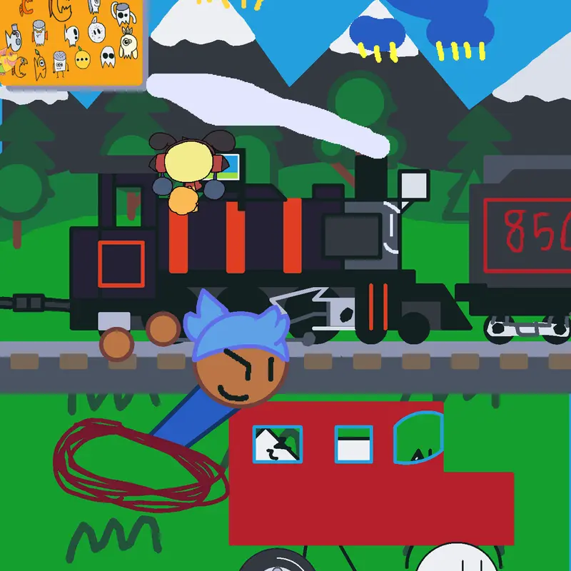 Trains by @minusonegodzilla