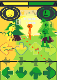 Stickman amarillo vs Stickman verde