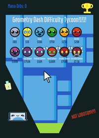 Geometry Dash Difficulties Tycoon