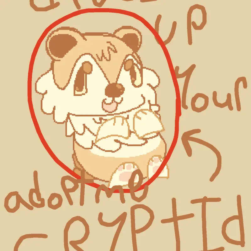 Cryptid (adopt me) by @owlouchyy