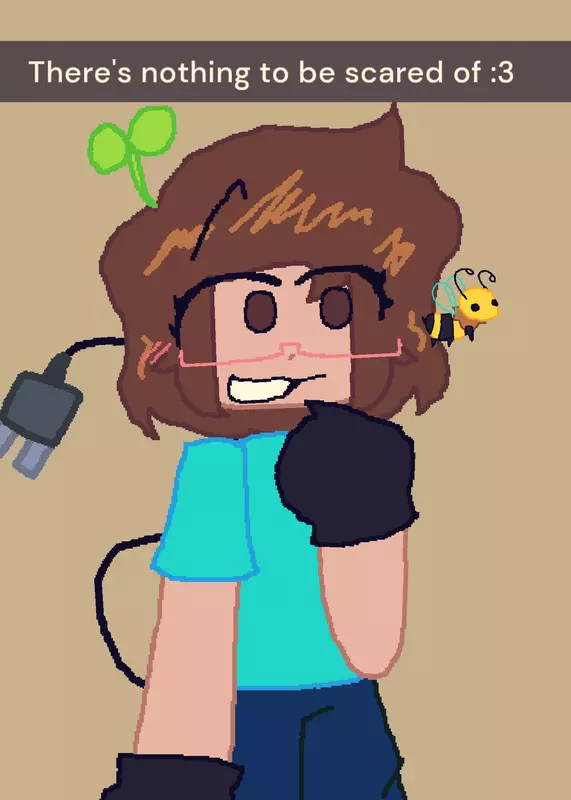 Lu is afraid of bees by @Coffed