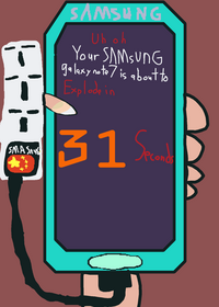 Samsung galaxy note 7 explosion meme