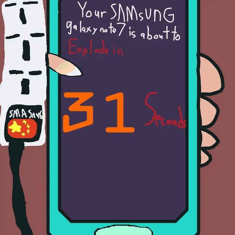 Samsung galaxy note 7 explosion meme by @glosygaming2015gameteam