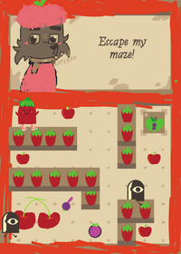 Yummy maze game