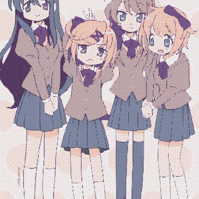 Doki doki literature club by @sillyheartmi