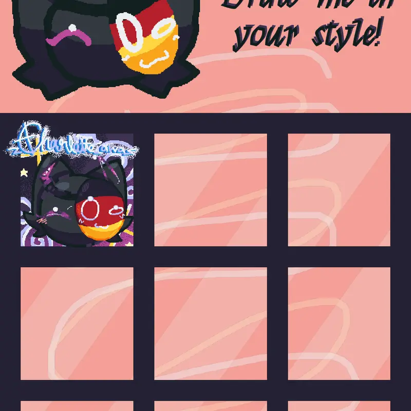 Remix party countryball oc by @-_Charlotte_awa_-