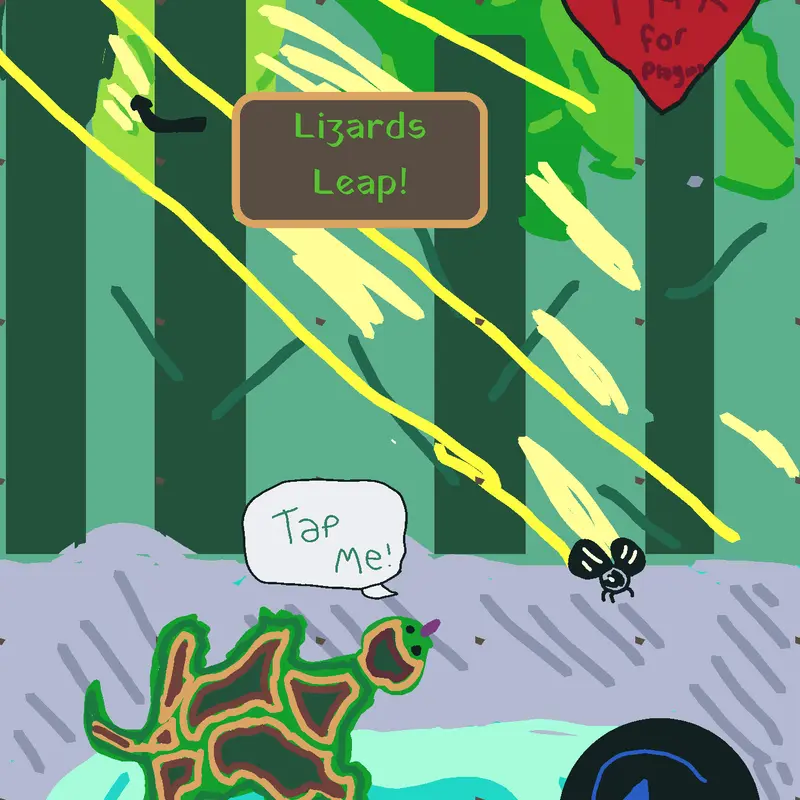 Lizard's Leap! by @Draworigami