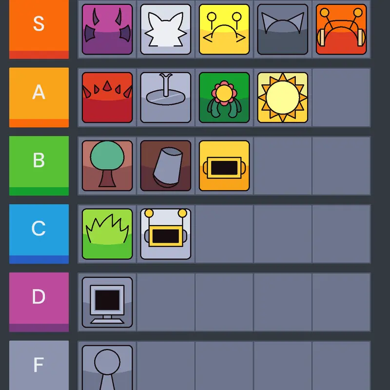 Sprunki rank... by @Starlight_Jason_Fan