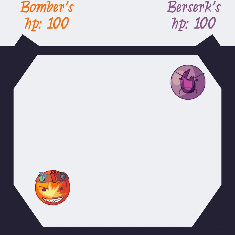 Bomber vs berserk by @fries_bfdi
