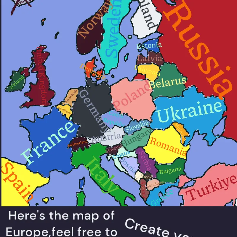 Draw Europe by @geodude_com