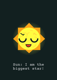 Sun animation "I am the biggest star"