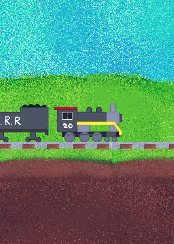 Freight train crash by @thethommans