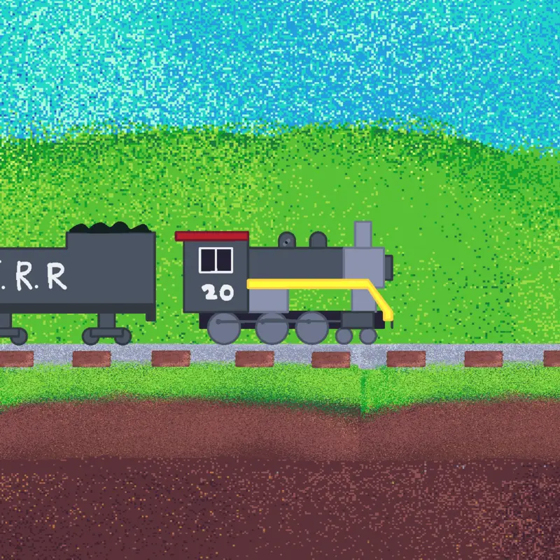 Freight train crash by @thethommans