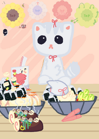 Cat White little