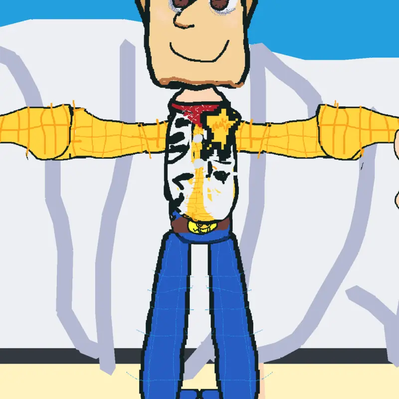 Toy story woody ragdoll by @KurtPhillip