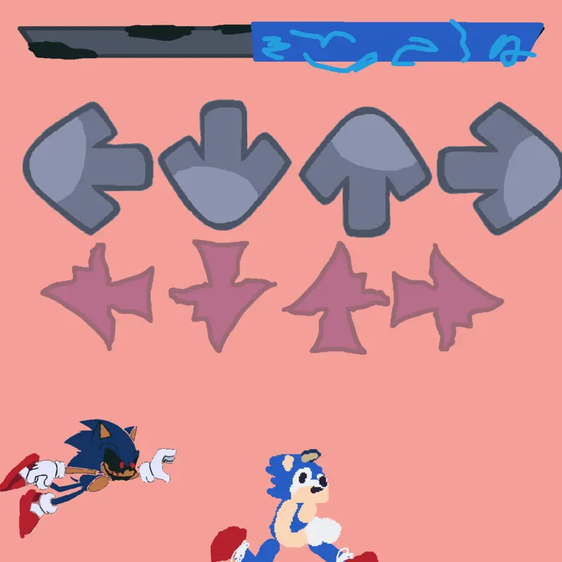 Sonic FNF test No music Just sonic by @sonict18