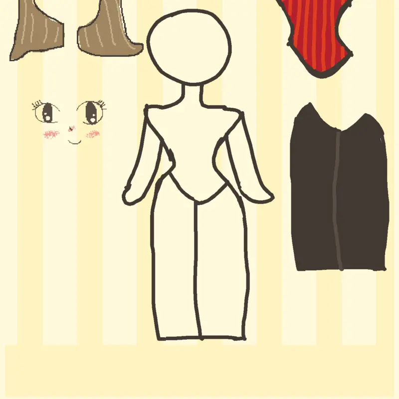 1st dress up game ✨️🤏 by @Naiomi_omi