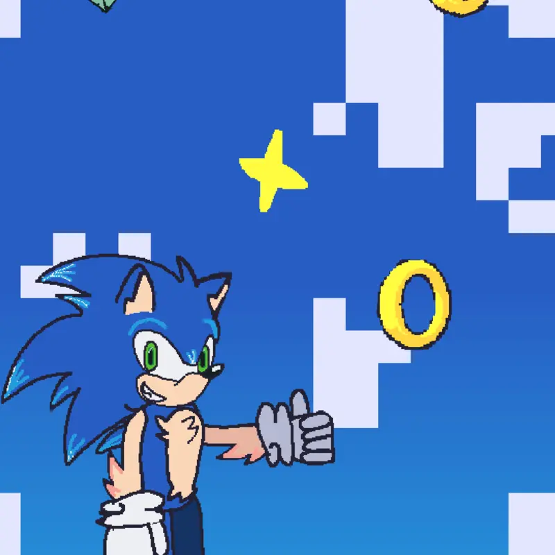 Redesign for Sonic the Hedgehog! by @Freedom_Temmie_DX
