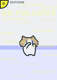 Happy 2k follows ^^