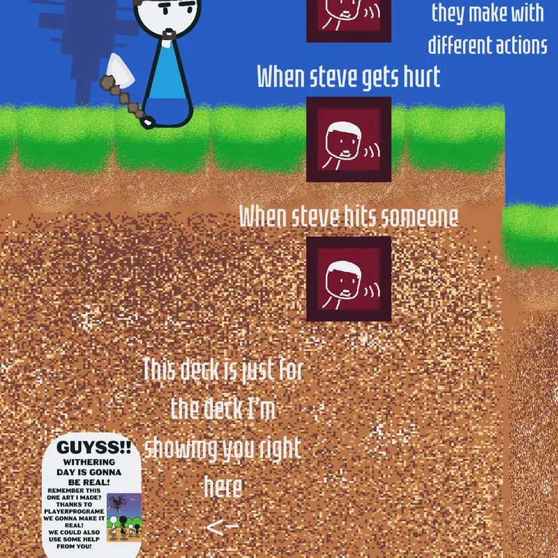 Minecraft battle day person by @burgerKid