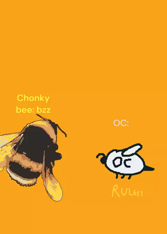 Qna with chonky bee! by @gillygames