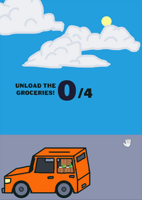 Unload groceries for your mom