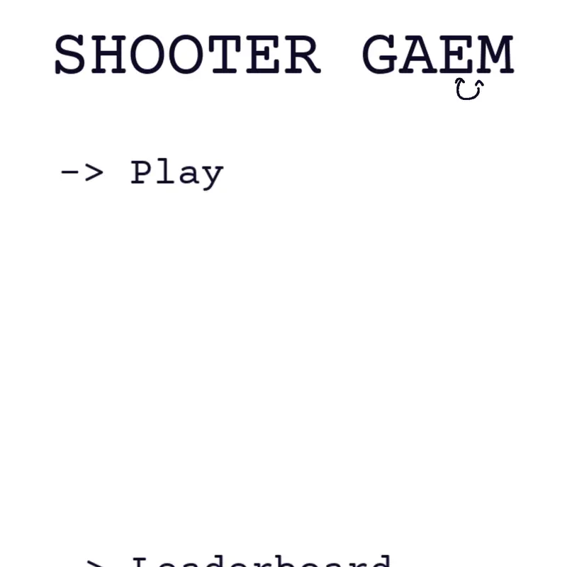 Shooter Gaem by @bomb2