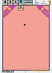 I just turned the balls into black holes and...