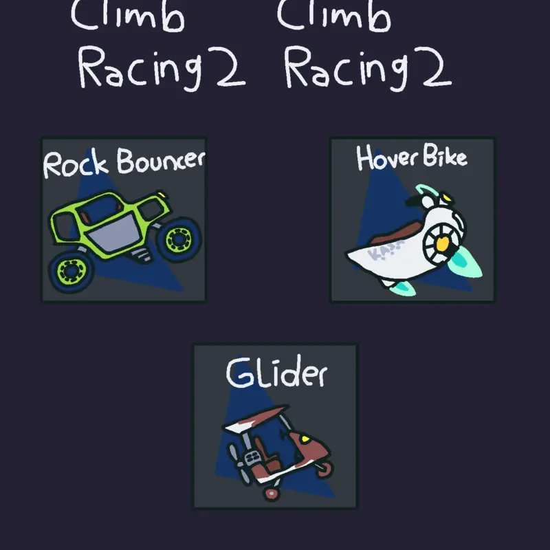 1.Rock Bouncer 2.Hoverbike 3.Gilder by @GuardiaFakhri57