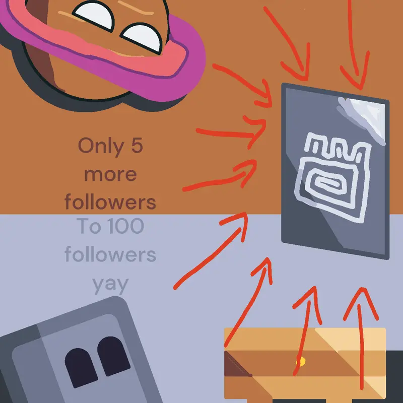Follow me to 100 followers. by @_grey_cube_oficial2_