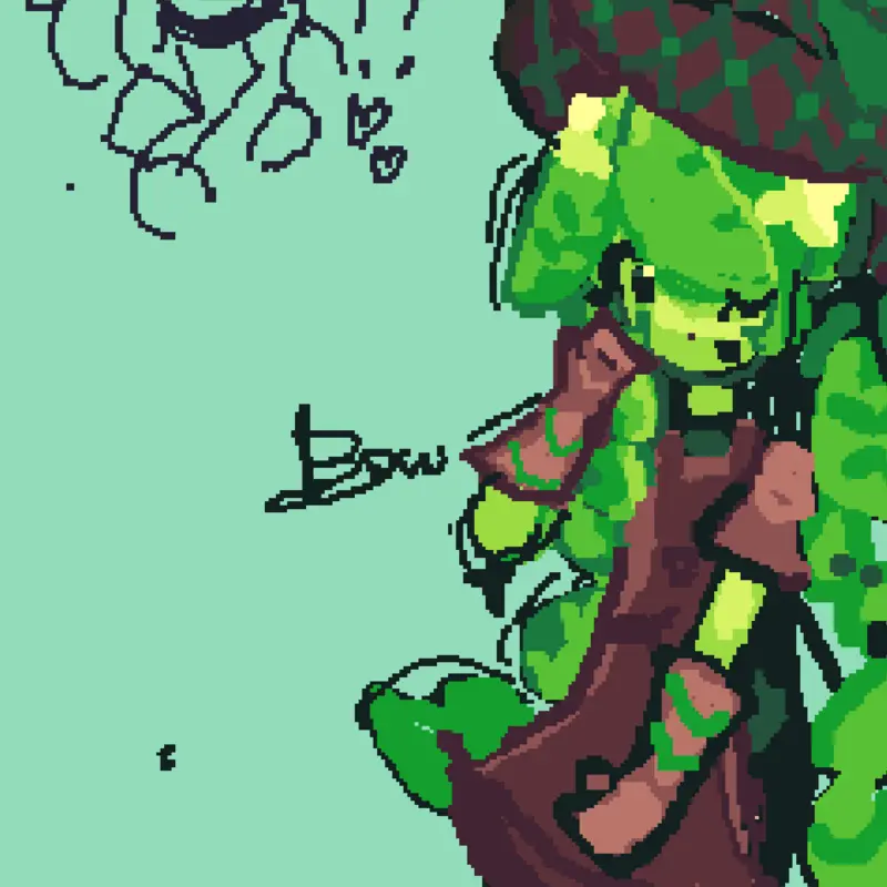 leafy bfdi by @lolipopbowz