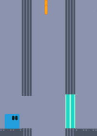 endings game but Blue cube