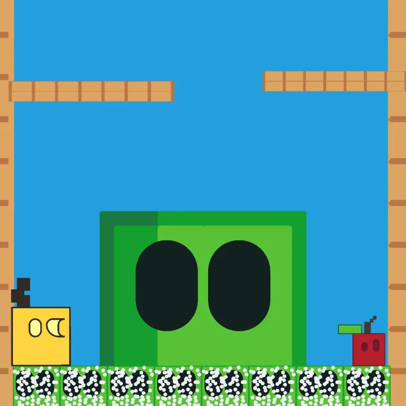 Green cube mukbang by @DarioKing