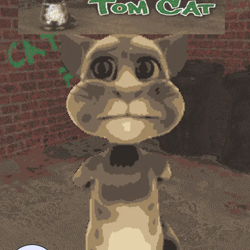 Talking tom cat is here by @kakaky