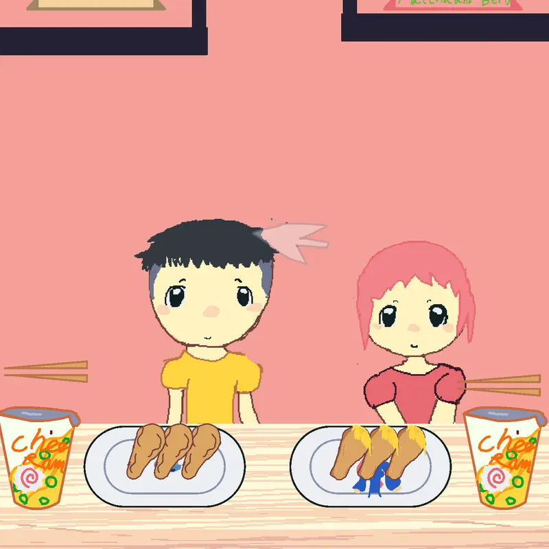 Ponyo & Sasuke mukbang by @AmeliaFermin