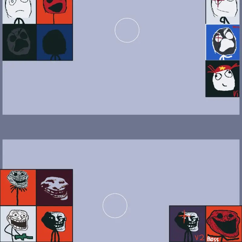 Trollface battle by @Landynhairsine