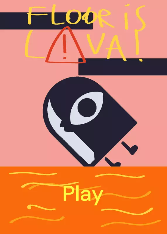 The floor is lava. by @kid_duck