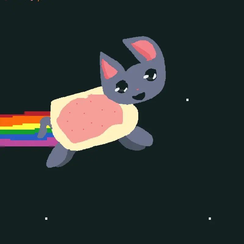 Nyan cat!!! by @Eevee_gh0st