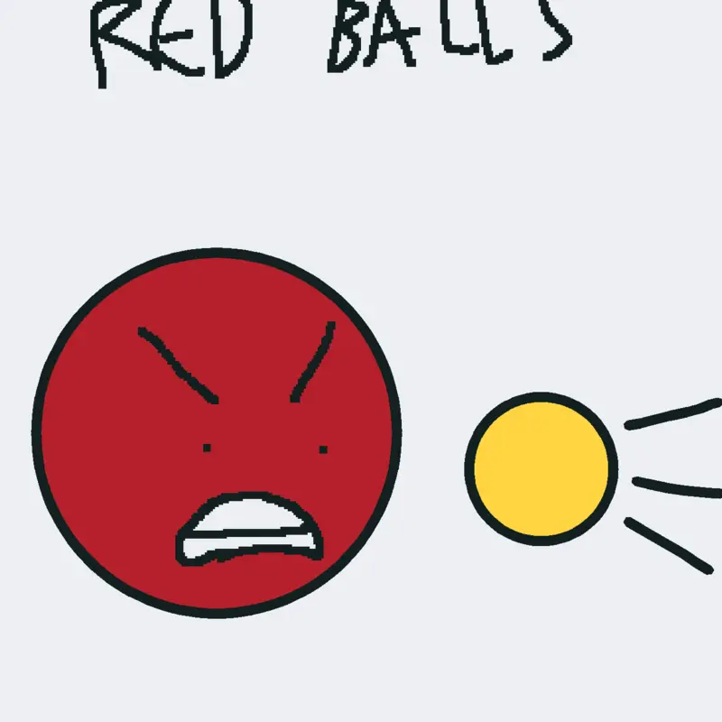 Shoot the red balls! by @heythereguy