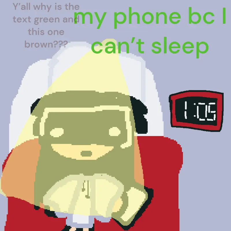 I can’t sleep :( by @Tinyguyyippeee_Alt