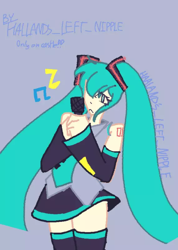 Miku by @Haalands_left_nipple