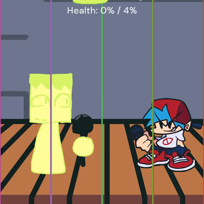 Leon Green Cube vs Boyfriend FnF by @OmarIsAnMale