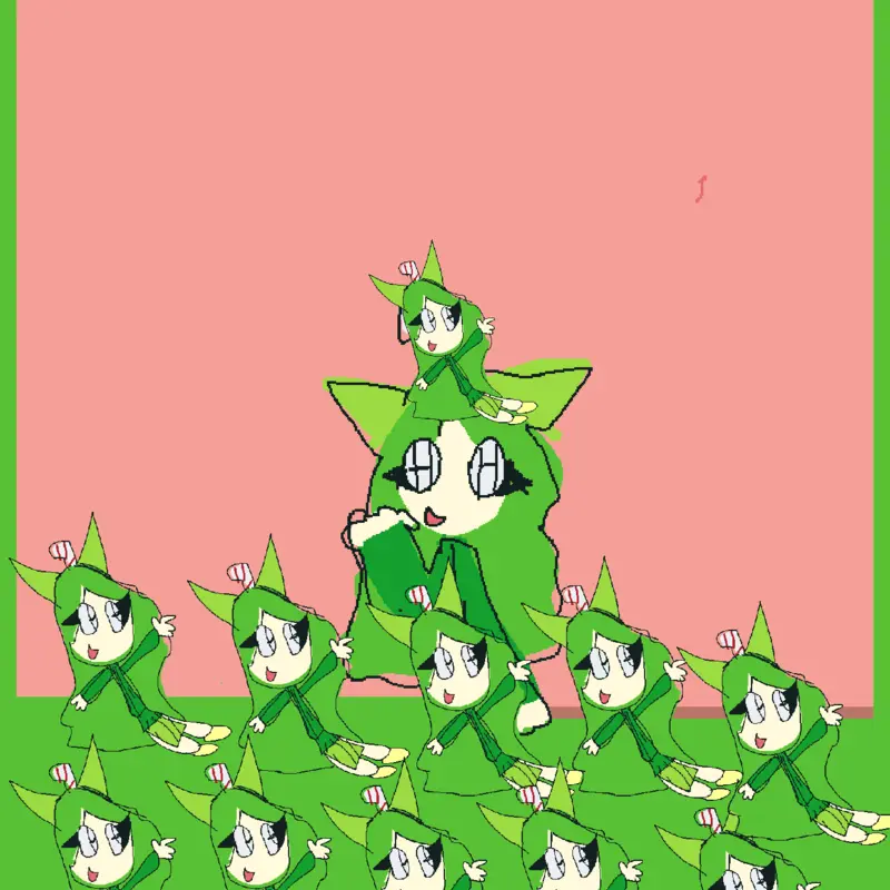 Greenie by @Puddingcat_2341