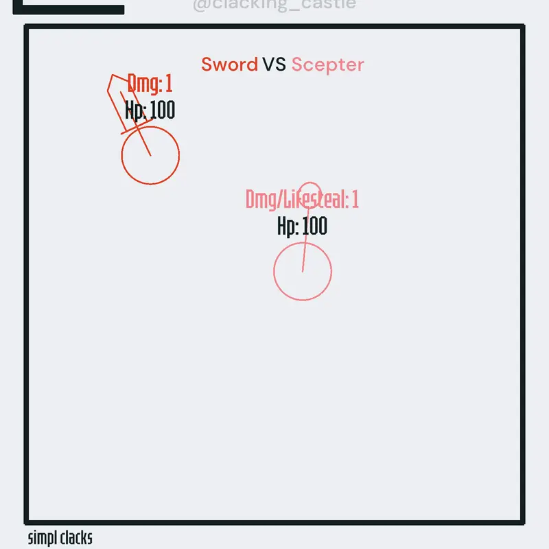 sword vs scepter by @clacking_castle