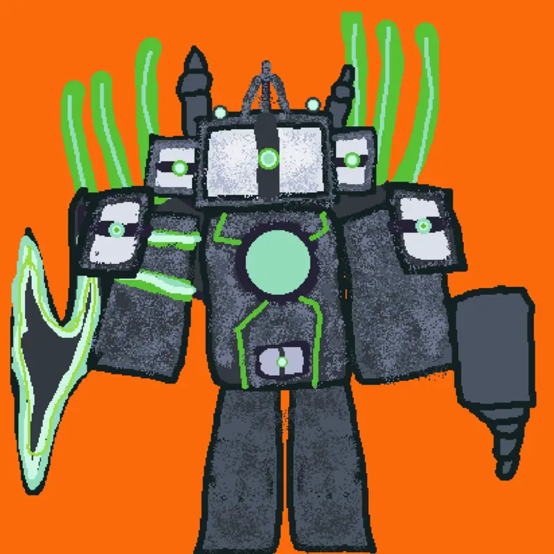 Titan tesla man by @i_Amreal