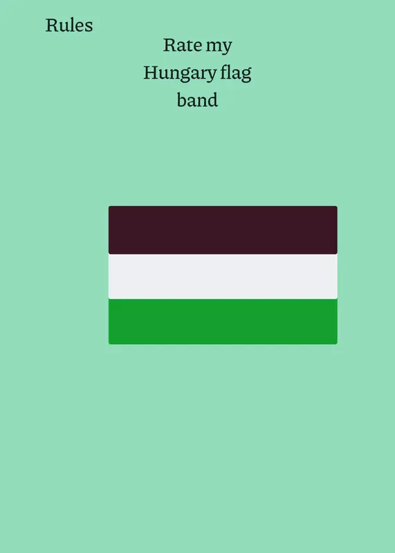 Rate my Hungary flag band! by @Kdml